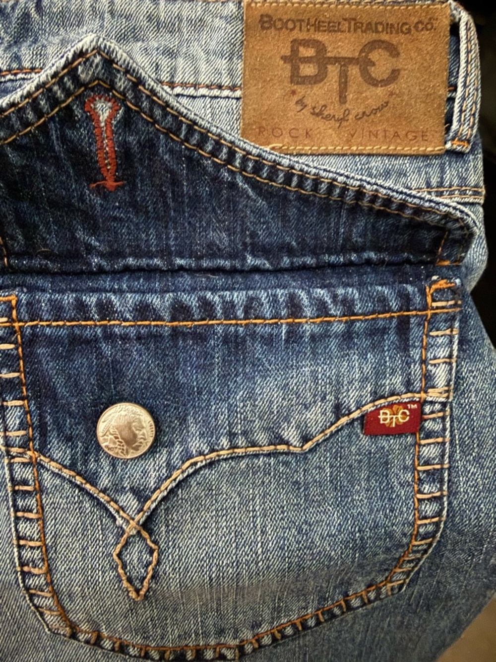 Bootheel Trading Co by Sheryl Crow Rock Vintage Denim Jeans Memphis 33/12